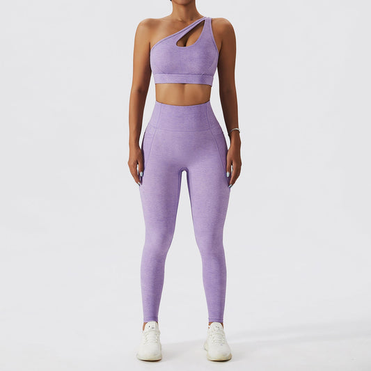 La Maison De Evolve Cut out Sport Bra with Yoga Pants Set