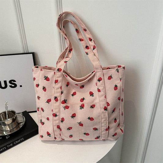 Strawberry Dreams Beach Tote Bag